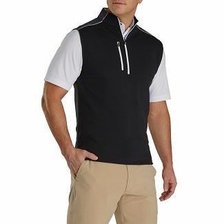 Men's Footjoy Golf Vest Black NZ-642488